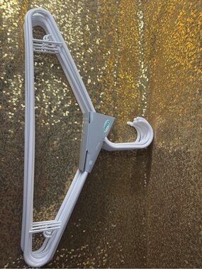 Closet White Plastic Multi-Pack Hangers by Closet